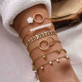 Chic Bohemian 6-Piece Bracelet Set - Tremmi