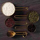 Stackable Matte Gold Stainless Steel Measuring Spoon Set - Tremmi