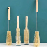 Eco-Friendly Long Handle Wooden Cleaning Brush – Durable, Natural Kitchen Scrubber - Tremmi