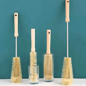 Eco-Friendly Long Handle Wooden Cleaning Brush – Durable, Natural Kitchen Scrubber - Tremmi