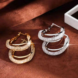 Elegant Mesh Twisted Hoop Earrings - Tremmi