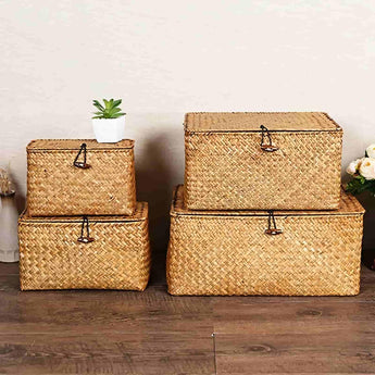 Hand Made Seagrass Storage Baskets - Tremmi Global