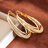 Elegant Mesh Twisted Hoop Earrings - Tremmi