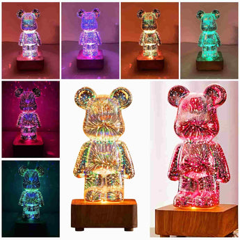 3D Bear Fireworks Lamp - Tremmi