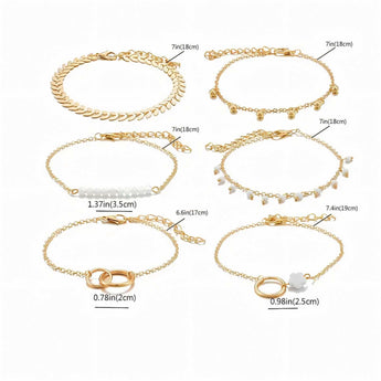 Chic Bohemian 6-Piece Bracelet Set - Tremmi