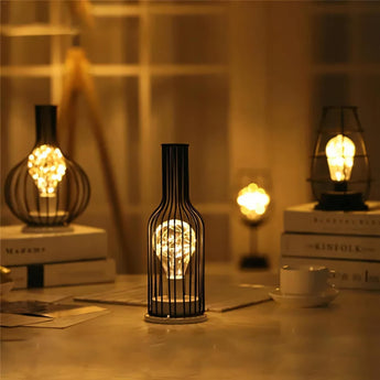 Modern Classic Iron Wine Themed Table Lamp Collection - Tremmi Global