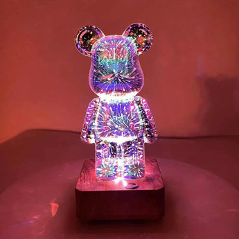 3D Bear Fireworks Lamp - Tremmi