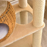 Eco-Chic Natural Paper Rope Cat Tree Tower with Scratching Post - Tremmi