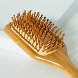 Eco-Friendly Natural Bamboo Hair Brush for Gentle Detangling - Tremmi