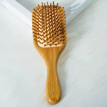 Eco-Friendly Natural Bamboo Hair Brush for Gentle Detangling - Tremmi