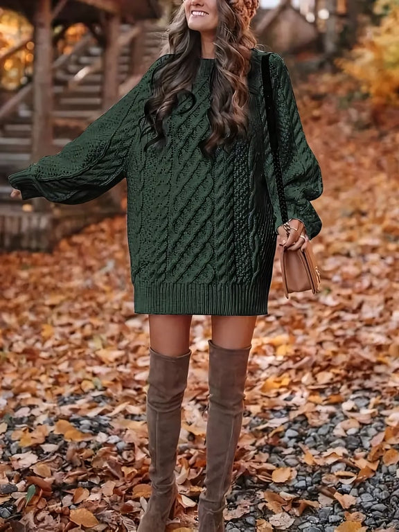 Casual Knit Jumper Dress