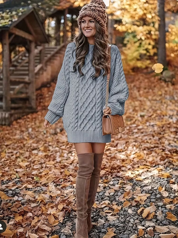 Casual Knit Jumper Dress