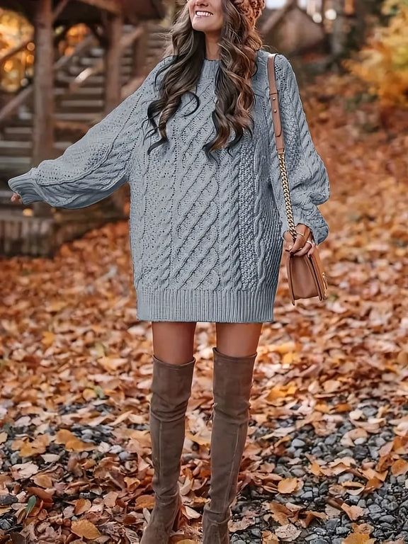 Casual Knit Jumper Dress
