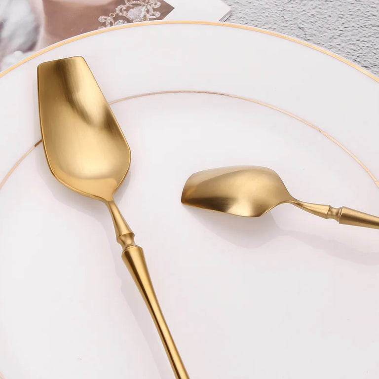 Artisanal Gold Cutlery Set