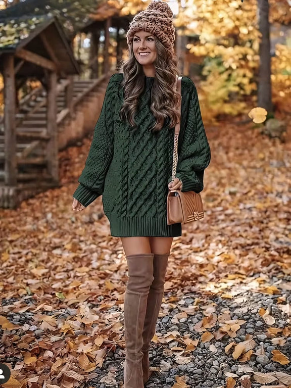 Casual Knit Jumper Dress