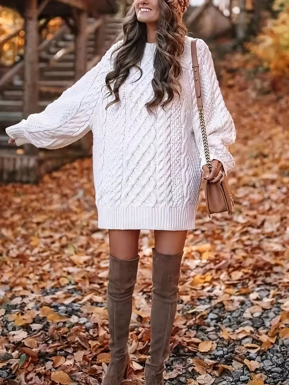 Casual Knit Jumper Dress