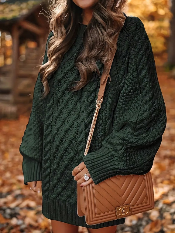 Casual Knit Jumper Dress