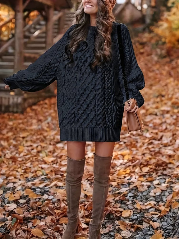 Casual Knit Jumper Dress