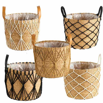 Lovely Natural Rattan Waterproof Baskets Collection - Tremmi Global