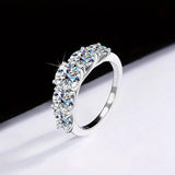 Eternal Shine 3.6ct Moissanite Engagement Ring in 925 Sterling Silver - Tremmi